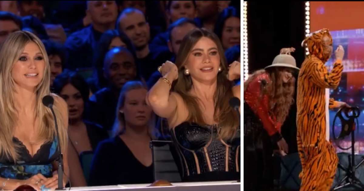 Sofia Vergara presses Red Buzzer to stop A.merica's G.olden T.iger's audition in 'AGT' Season 19 (@nbc)