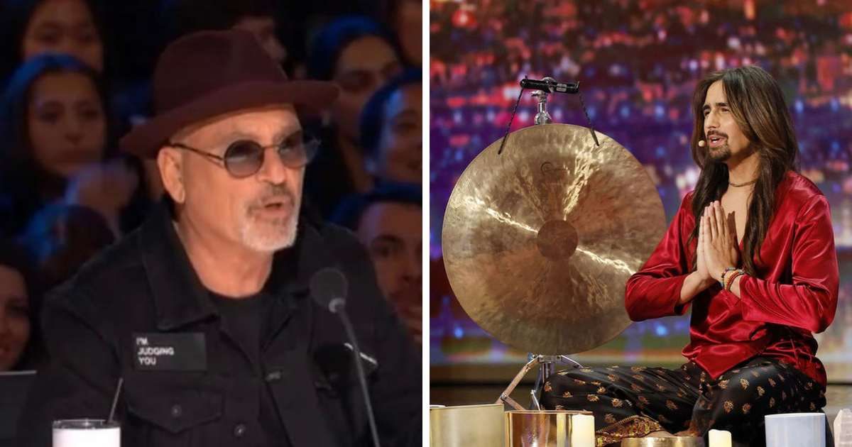Ry The Healer fails to win over 'AGT' judge Howie Mandel with his sound baths act (YouTube/@agt/Instagram/@rythehealer)