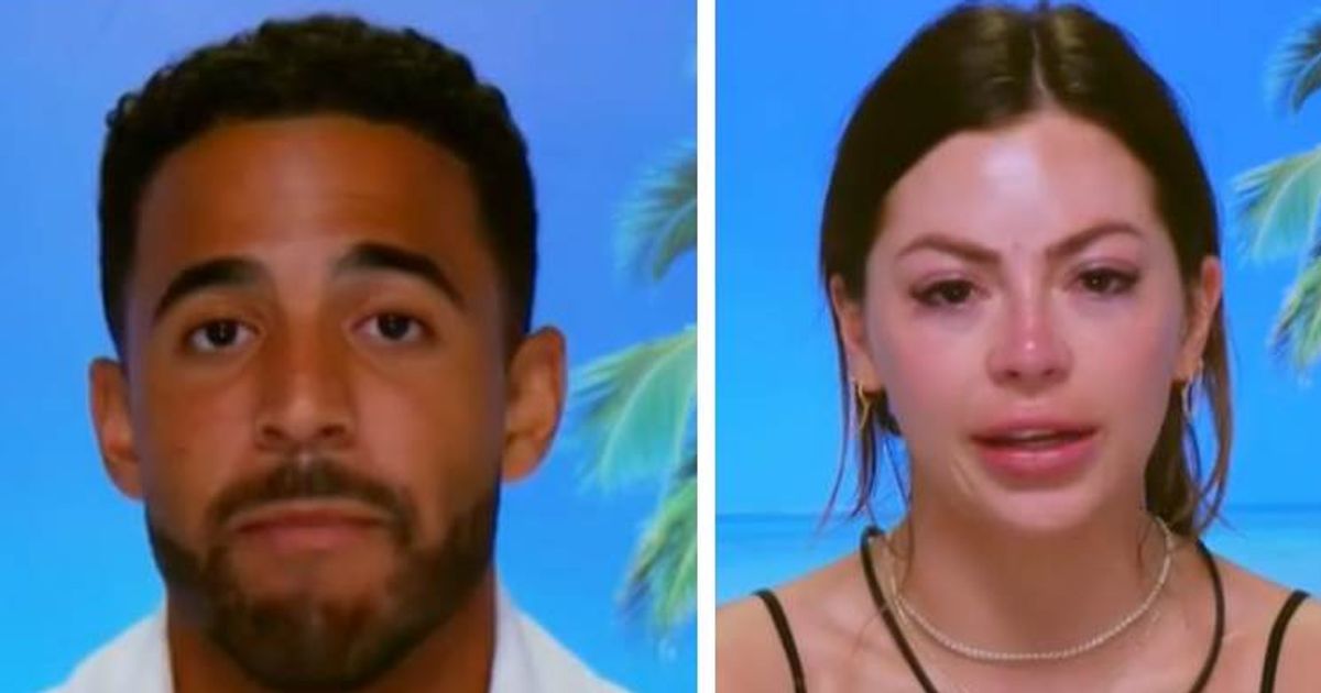 'Love Island USA' stars Kendall Washington, Nicole Jacky and Miguel Harichi are in a love triangle (@peacock)