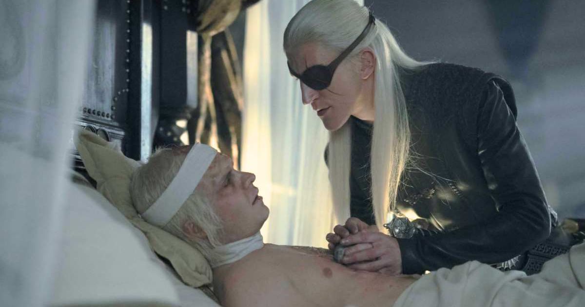 Aegon Targaryen is left incapacitated with excruciating injuries, casting doubt on whether he will ever walk again in 'House of the Dragon' (@hbo)