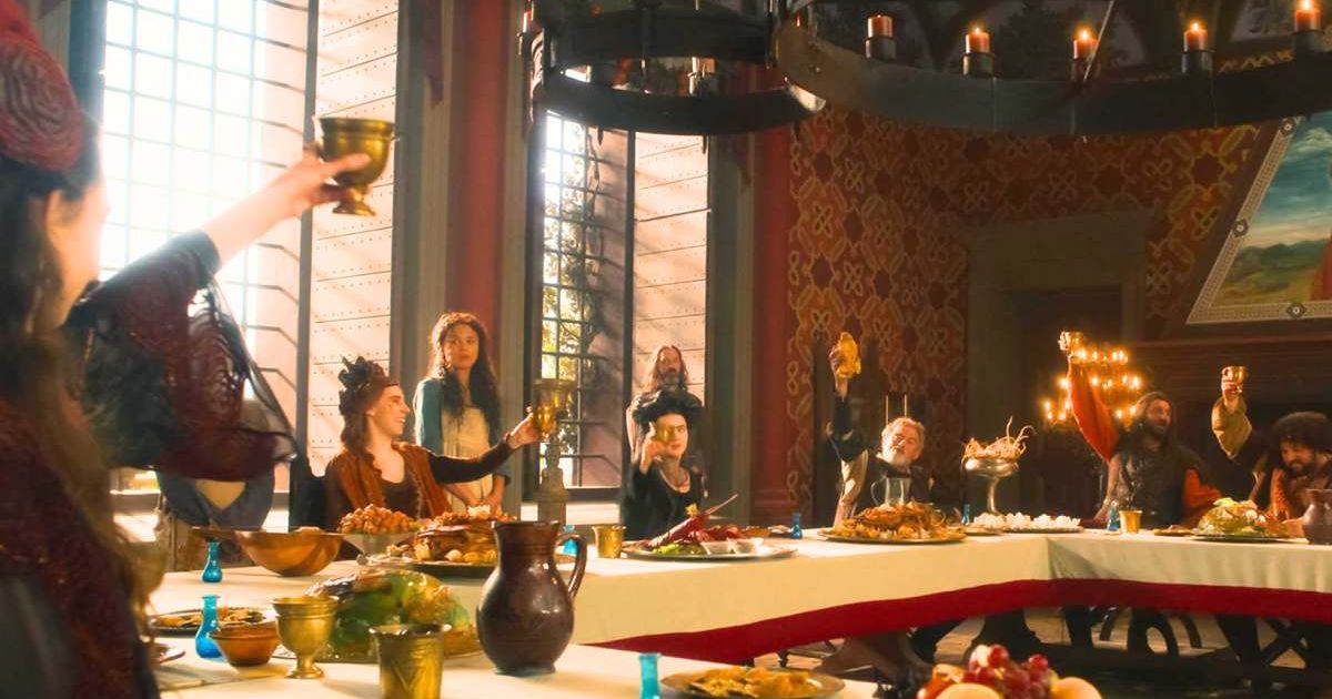 Tindaro is a character who is a complaining rich man in 'The Decameron' (@netflix)