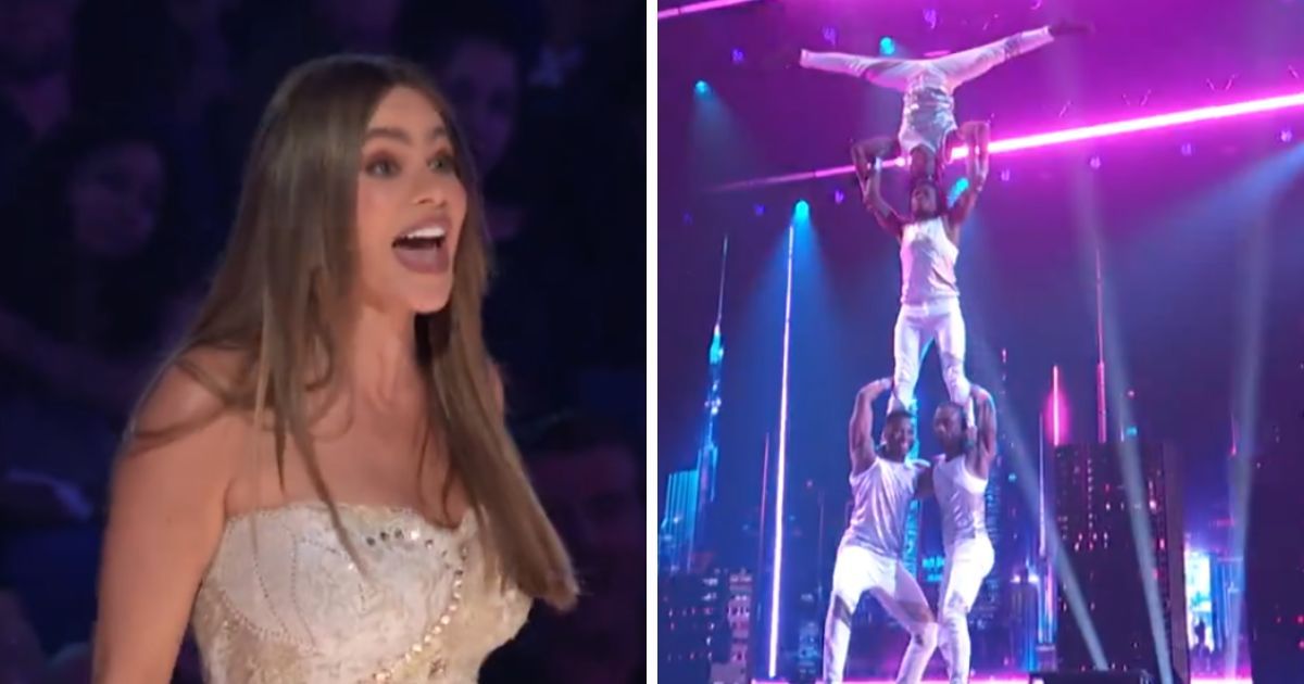 Sofia Vergara gives Golden Buzzer to Hakuna Matata Acrobats in 'AGT' Season 19 Live Show (@nbc)