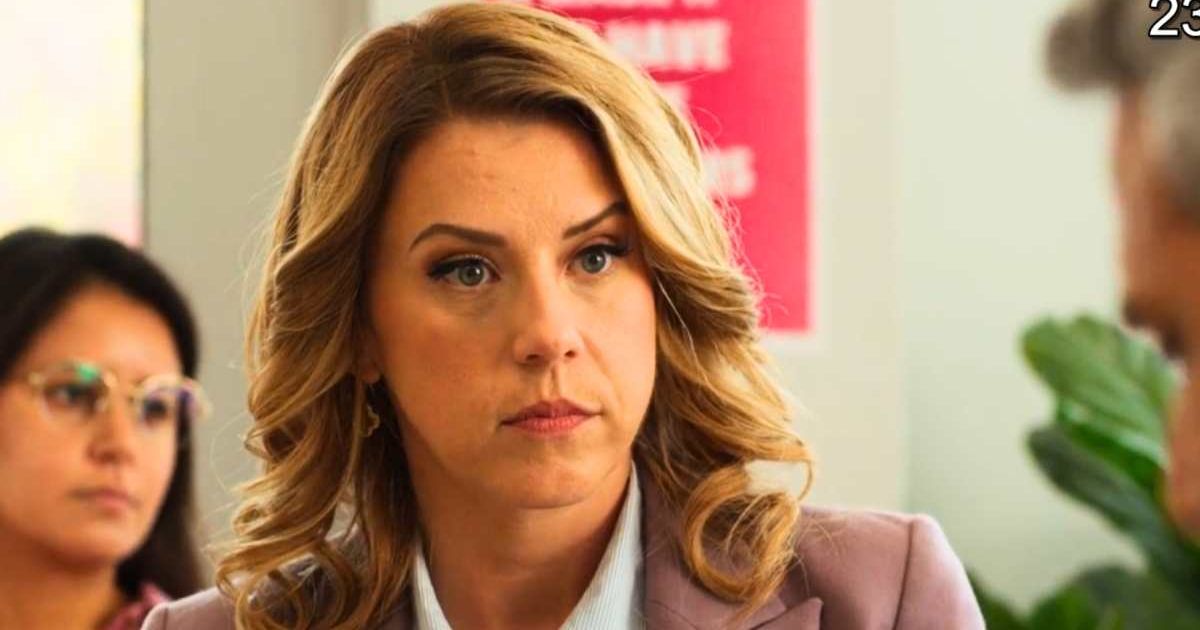 Jodie Sweetin takes on the lead character in 'The Jane Mysteries: A Deadly Prescription' (@hallmark+)