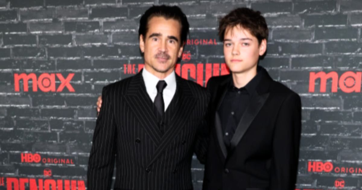 Colin Farrell and Henry Farrell attend HBO's 'The Penguin' New York Premiere at Jazz at Lincoln Center  (WireImage/@cindyord)