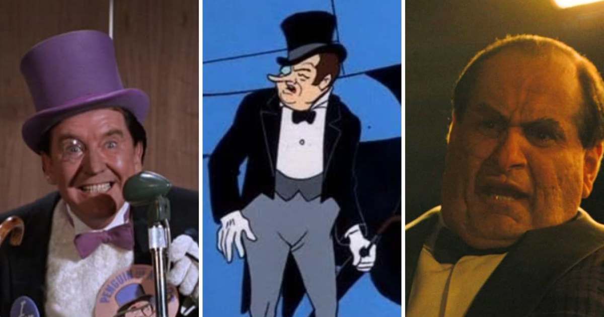Take a look at all the versions of DC character Penguin created for movies and TV (@warnerbros/@hannabarberaproductions)