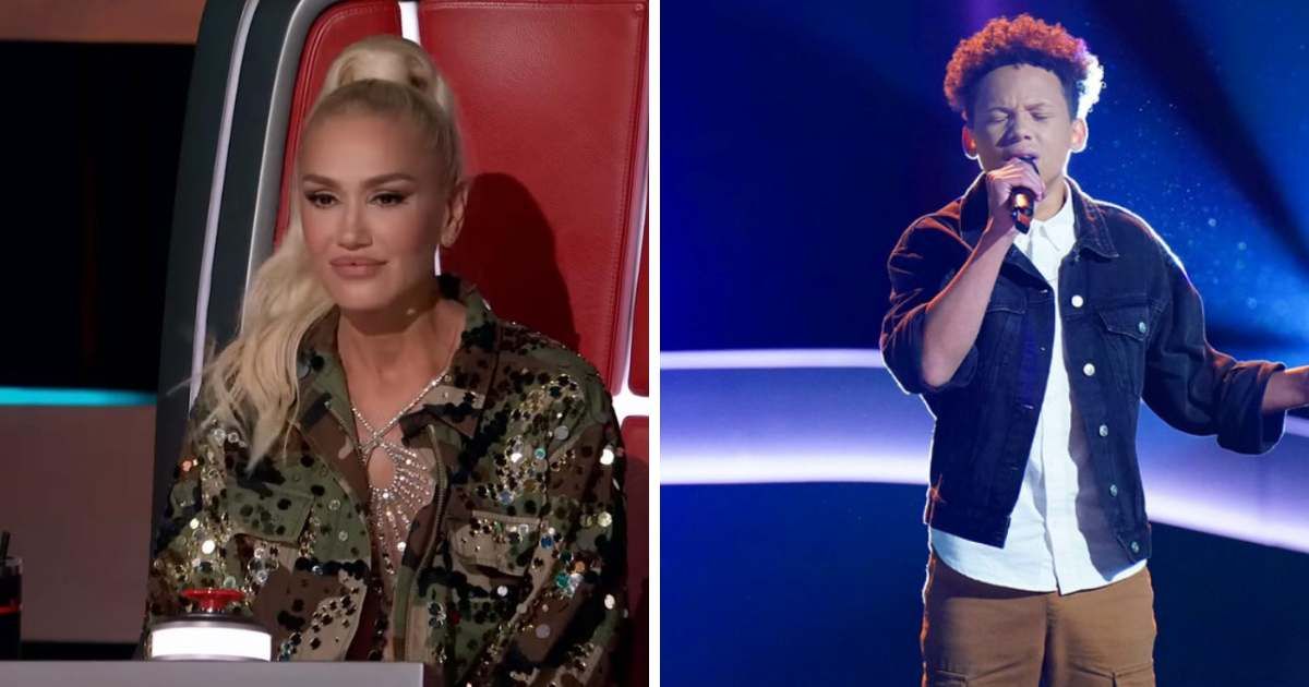 'The Voice' Season 26 coach Gwen Stefani, and contestant Jaylen Dunham (YouTube/@thevoice, NBC/@tylergolden)