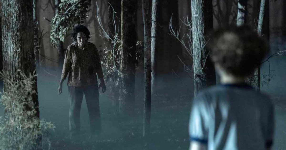 Chenoweth family and their neighbors are stranded at a ranch with an eerie phenomenon in 'Teacup' (@peacock/@markhill)