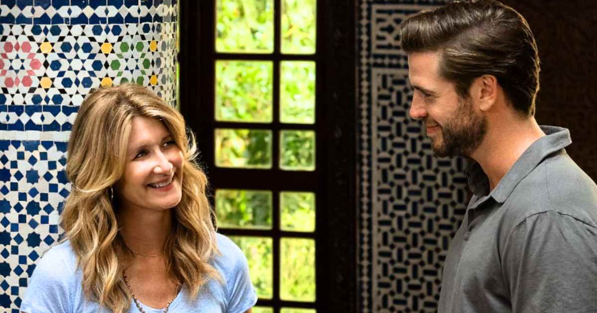Laura Dern and Liam Hemsworth's romance takes an unanticipated turn in 'Lonely Planet' (@netflix)