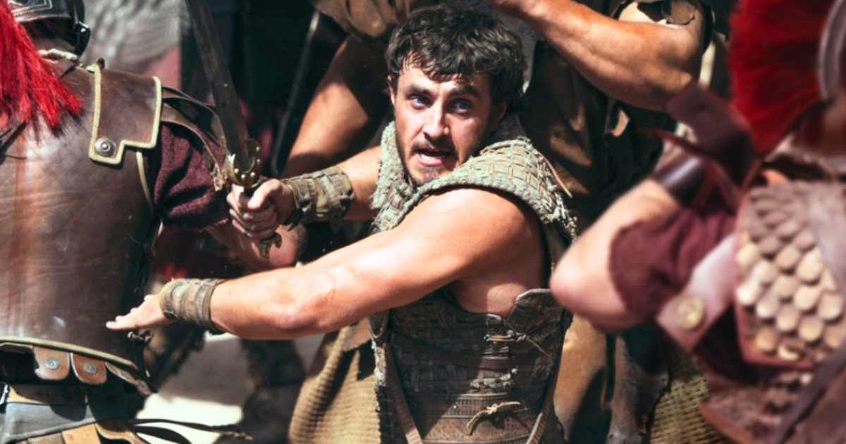 The trailer of 'Gladiator II' reveals a major spoiler in connection to  Paul Mescal's character Lucius Verus (@paramountpictures)