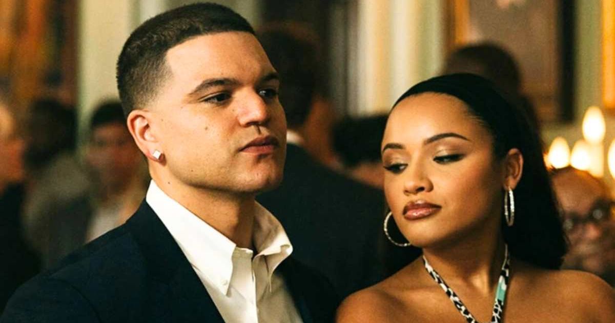 Things gets tense between Aaron Hernandez and Shayanna Jenkins in 'American Sports Story: Aaron Hernandez' Episode 7 (@fxnetworks)