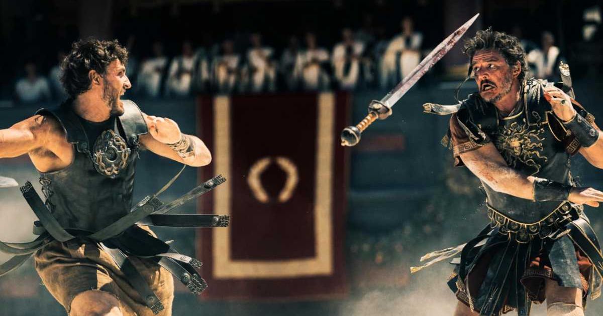 Let's discuss significant characters  from Pedro Pascal and Paul Mescal's 'Gladiator II' (Paramount Pictures/@aidanmonaghan)