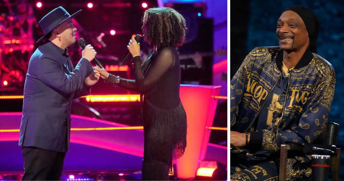 Snoop Dogg pressed his Steal button as Aliyah Khaylyn was about to exit the 'The Voice' stage (Instagram/@sofroniovasquez/Facebook/@snoopdogg)
