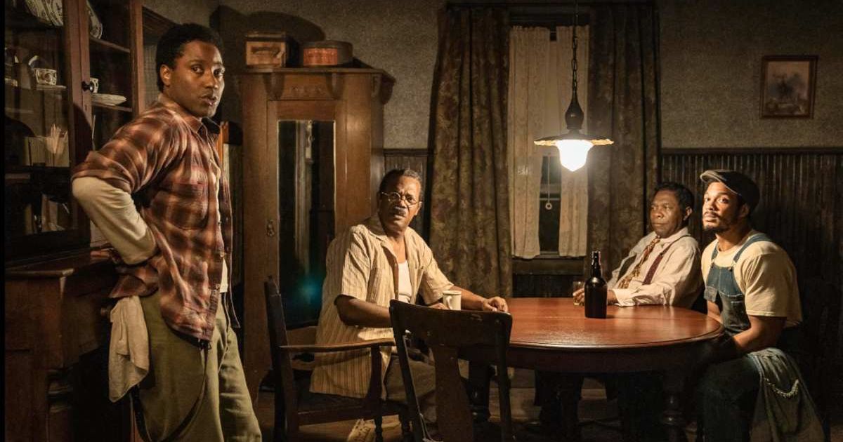 A surprising development shakes the core of Samuel L Jackson, David Lee, Michael Potts, John David Washington, and Ray Fisher's 'The Piano Lesson' (Netflix/@davidlee)