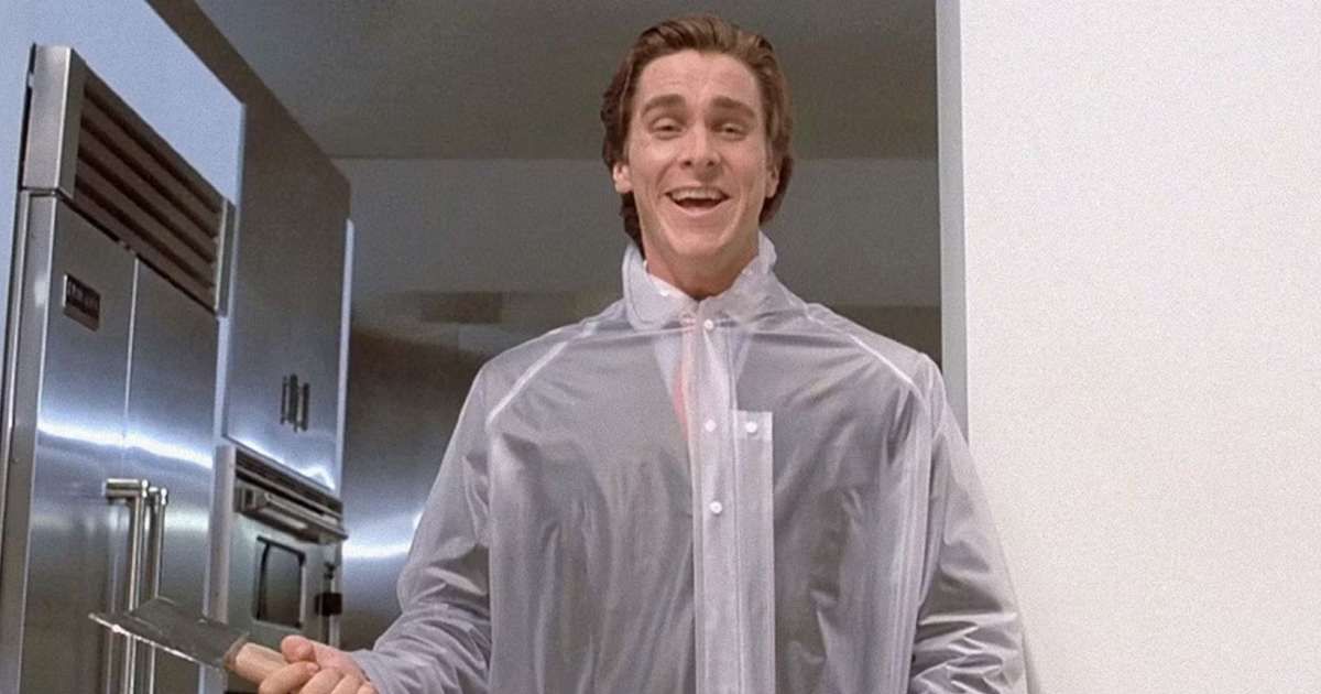 Christian Bale as Patrick Bateman in a still from ‘American Psycho’ (2000)