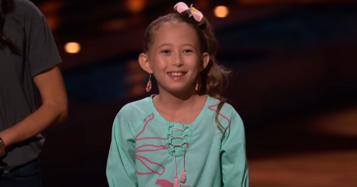 A 10-year-old entrepreneur Cassidy on the reality show Shark Tank. (Cover Image Source: YouTube | Sony Pictures Television)