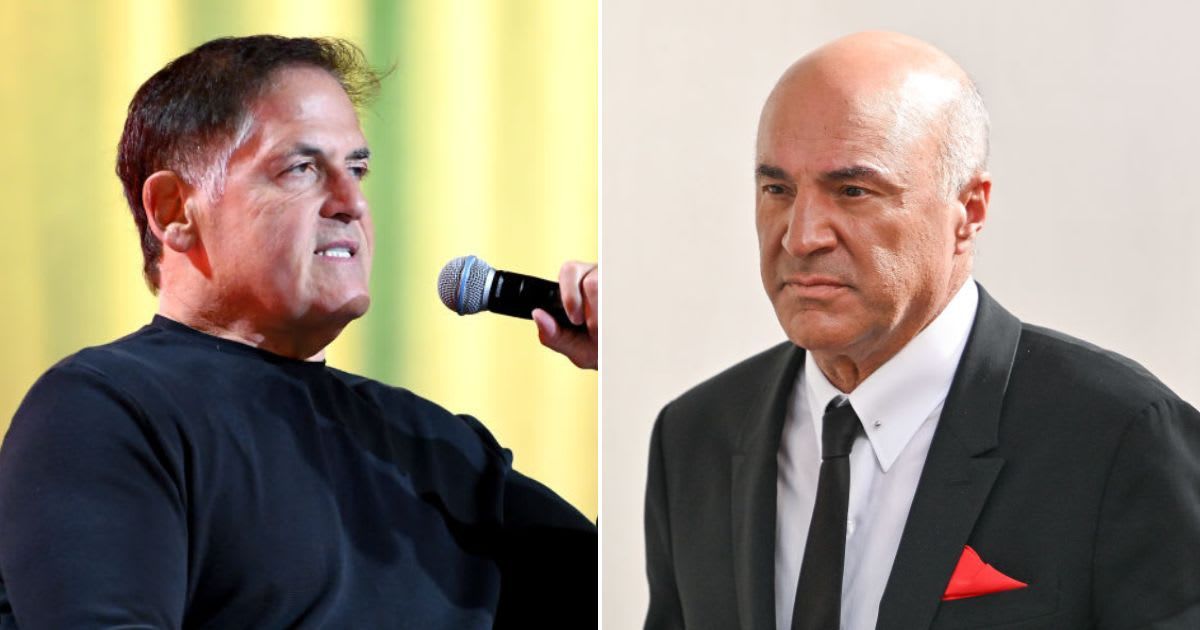 (L) Mark Cuban at The Midway SF on Dec 3, 2024, in California; (R) Kevin O'Leary in Midtown Manhattan on May 28, 2024. Cover Image Source: Getty Images | Photos By (L) Jon Kopaloff (R) James Devaney