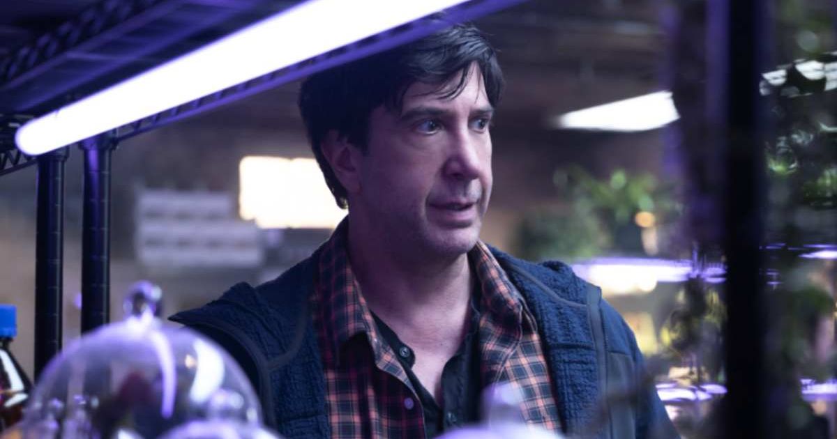 David Schwimmer in a still from his latest horror show. (Cover Image Source: Disney+ | Goosebumps Season 2)