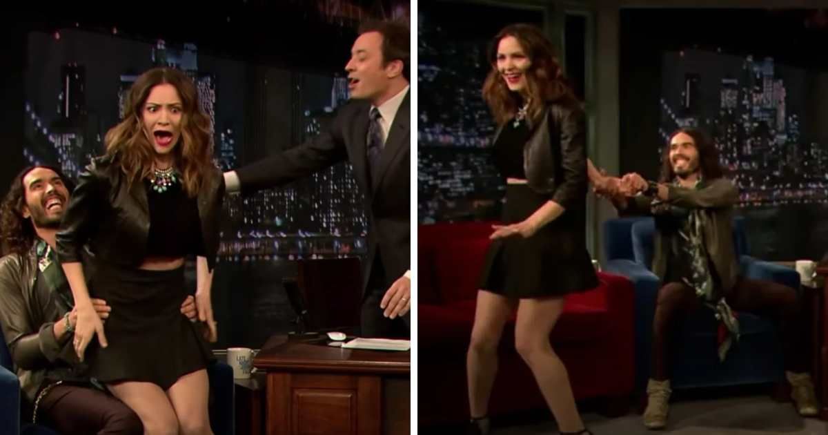 A screenshot of Russell Brand on Jimmy Fallon show in 2013 (Cover Image Source: The Jimmy Fallon Show| NBC)