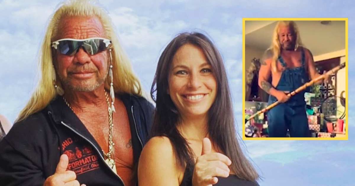 'Dog the Bounty Hunter' star Duane Chapman poses with his daughter Lyssa Chapman in an IG post; (inset) screenshot of Duane Chapman dancing in a Father Day's post (Cover Image Source: Instagram | Lyssa Chapman Evensen II)