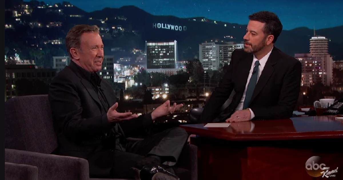 Screenshot of Tim Allen and Jimmy Kimmel from the show 'Jimmy Kimmel Live.' (Cover Image Source: YouTube | Photo by Jimmy Kimmel Live!)