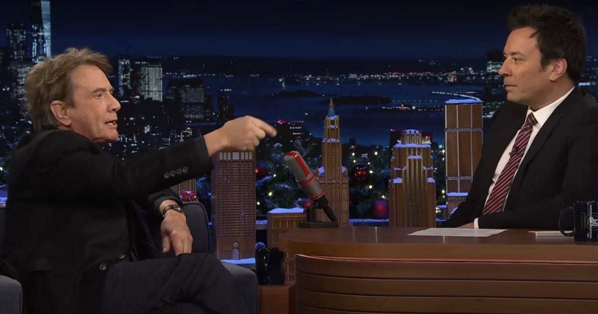 A screenshot of Martin Short and Jimmy Fallon in an interview from December 2024. (Cover Image Source: YouTube | The Tonight Show Starring Jimmy Fallon)