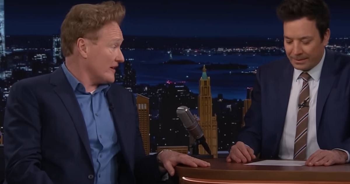 Conan O'Brien and Jimmy Fallon in a still from 'The Tonight Show Starring Jimmy Fallon' on April 10, 2024. (Cover Image Source: YouTube| The Tonight Show Starring Jimmy Fallon)