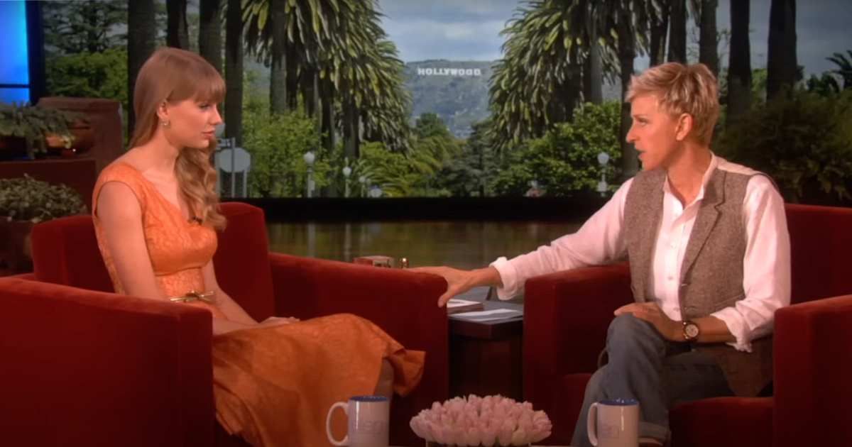 A screenshot of Taylor Swift and Ellen DeGeneres from an interview on 'The Ellen DeGeneres Show' (Cover Image Source: YouTube | The Ellen Show)