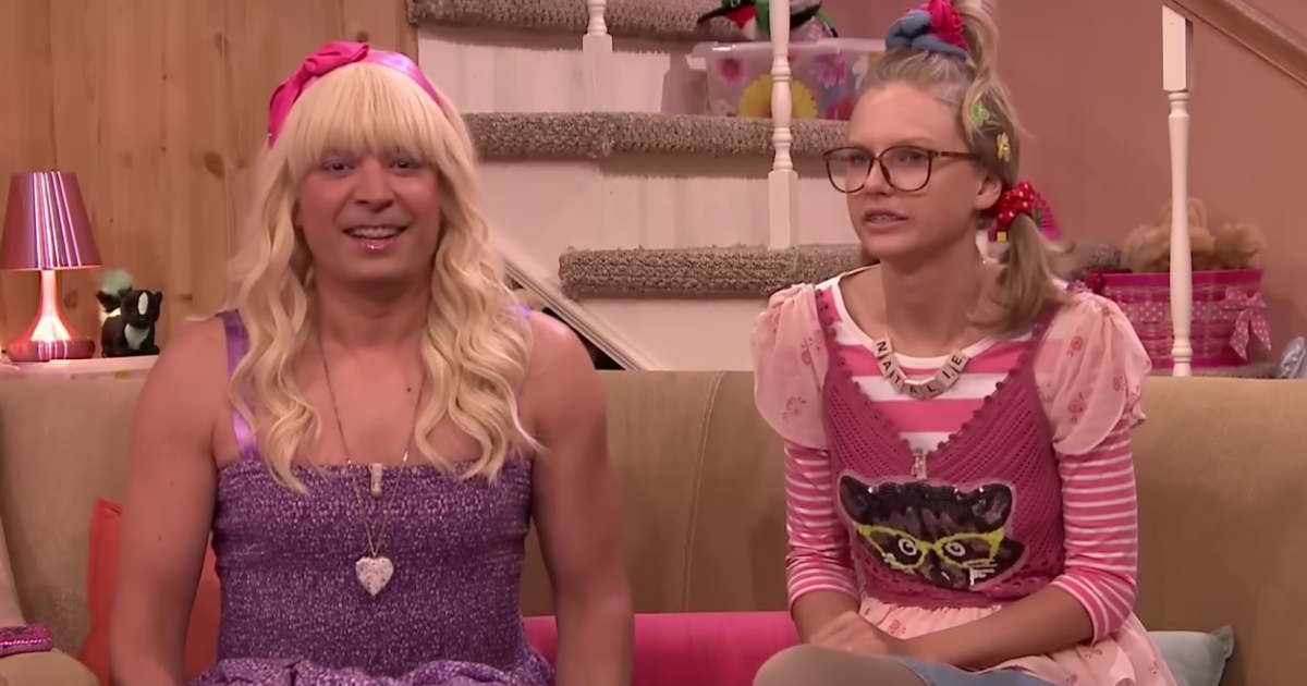 Jimmy Fallon and Taylor Swift in a still from the latter's talk show. (Cover Image Source: YouTube | The Tonight Show Starring Jimmy Fallon)