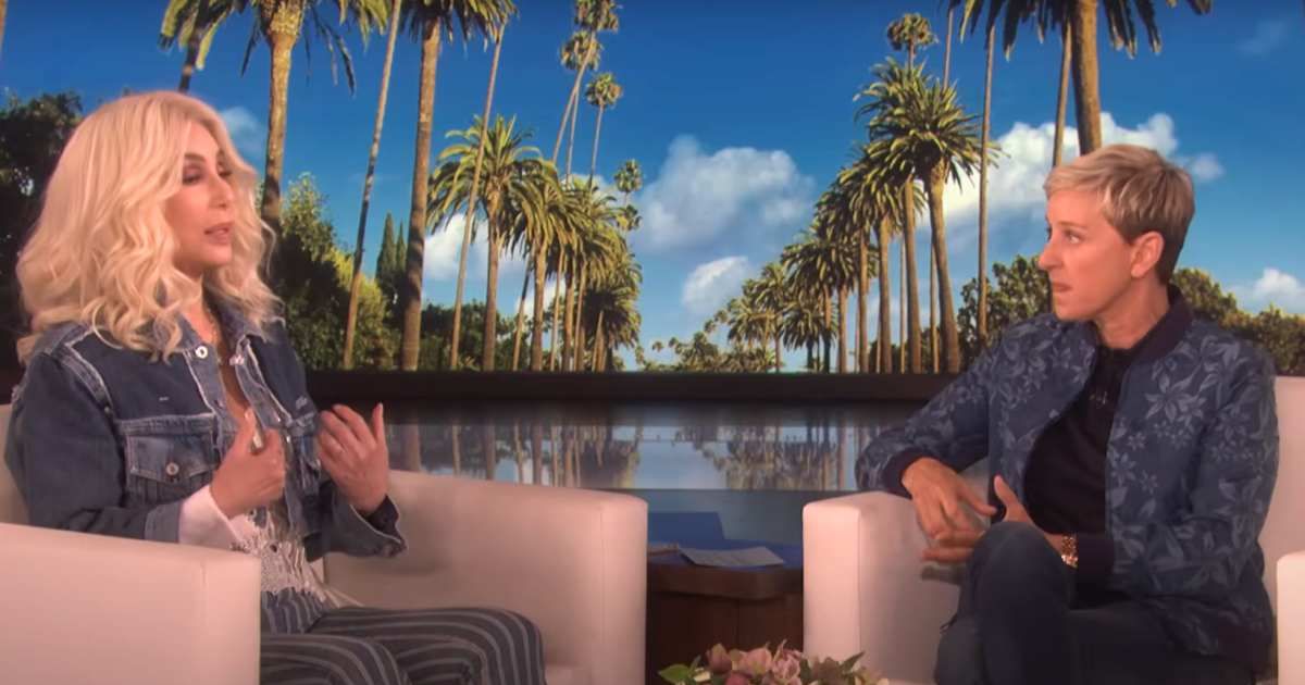 Screenshot of Cher and Ellen DeGeneres from 'The Ellen Show' (Cover Image Source: YouTube | The Ellen Show)