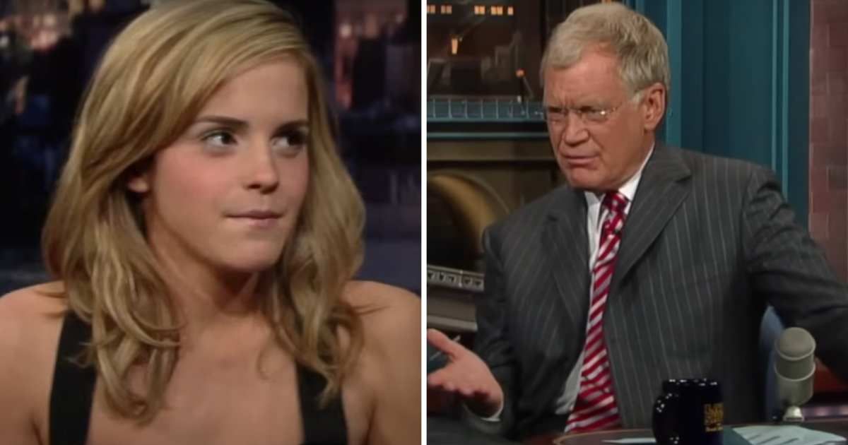 Emma Watson and David Letterman from 'The Late Night Show' (Cover Image Source: YouTube | Letterman)