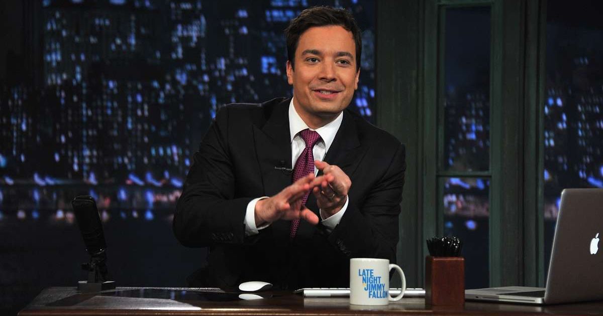 Jimmy Fallon tapes a segment during "Late Night with Jimmy Fallon" at Rockefeller Center on February 24, 2011 in New York City. (Photo by Theo Wargo/Getty Images)