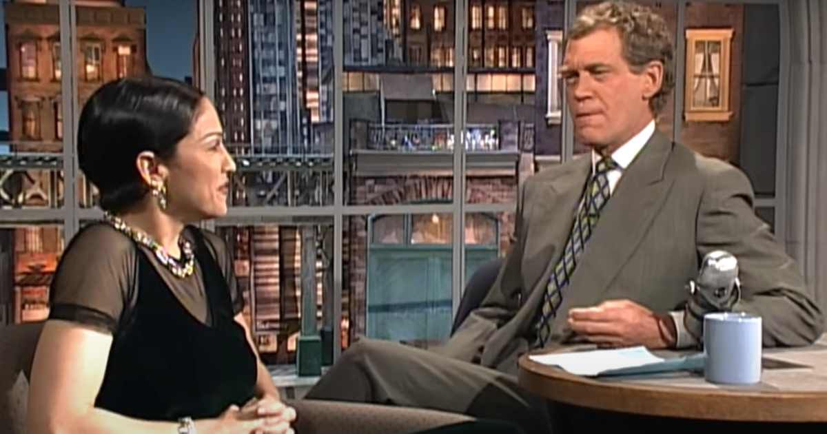 Madonna and David Letterman during an interview. (Cover Image Source: Photo by Letterman|YouTube)