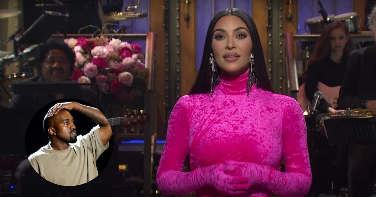 (L) Kanye West, (R) Kim Kardashian (Cover Image Source: (inset) Getty Images | Photo by Kevork Djansezian, (R) YouTube | Saturday Night Live)