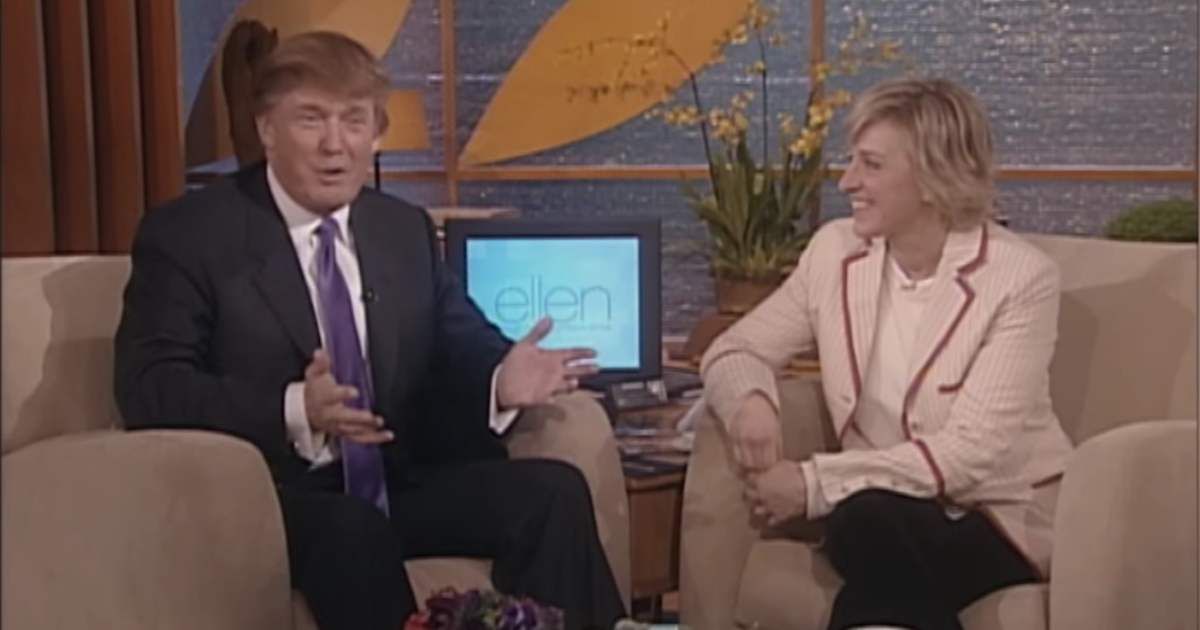 Screenshot of Donald Trump and Ellen DeGeneres from the show 'The Ellen Show.' (Cover Image Source: YouTube | Photo By @TheEllenShow)