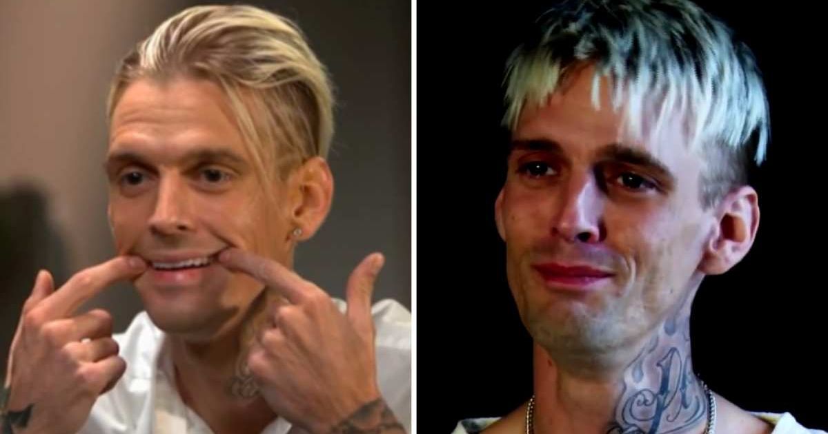 Screenshots of Aaron Carter from an interview with Entertainment Tonight (Cover Image Source: YouTube | Entertainment Tonight)