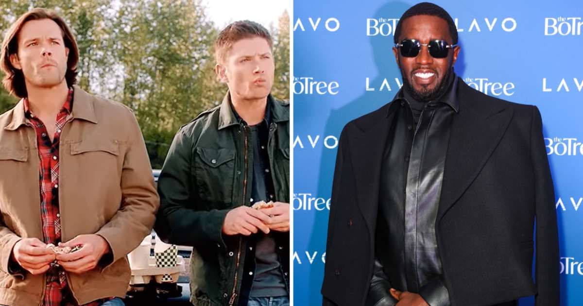 Screenshot of Jensen Ackles and Jared Padalecki from 'Supernatural'; (R) Sean 'Diddy' Combs attends his album launch (Cover Image Source: (L) Facebook | Warner Bros TV; (R) Getty Images | Photo by Dave Benett)