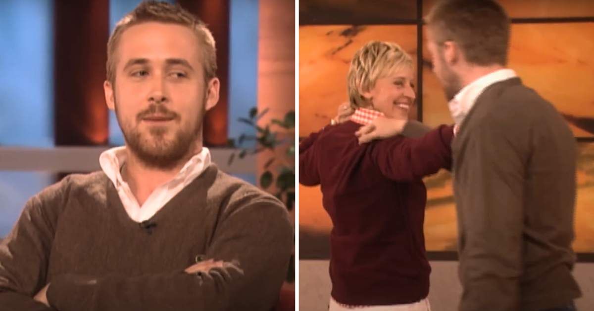 Screenshots of Ryan Gosling and Ellen Degeneres from a 2007 episode of 'The Ellen Show' (Cover Image Source: YouTube | The Ellen Show)