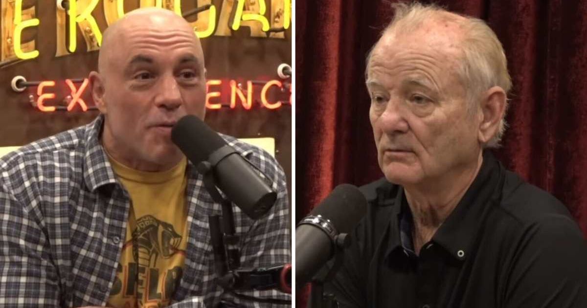 Screenshot of Joe Rogan and Bill Murray from 'The Joe Rogan Experience' (Cover Image Source: YouTube | Powerful JRE)