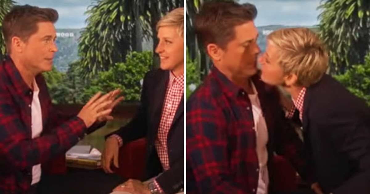 Screenshots of Rob Lowe and Ellen DeGeneres from 'The Ellen Show' (Cover Image Source: YouTube | TheEllenShow)