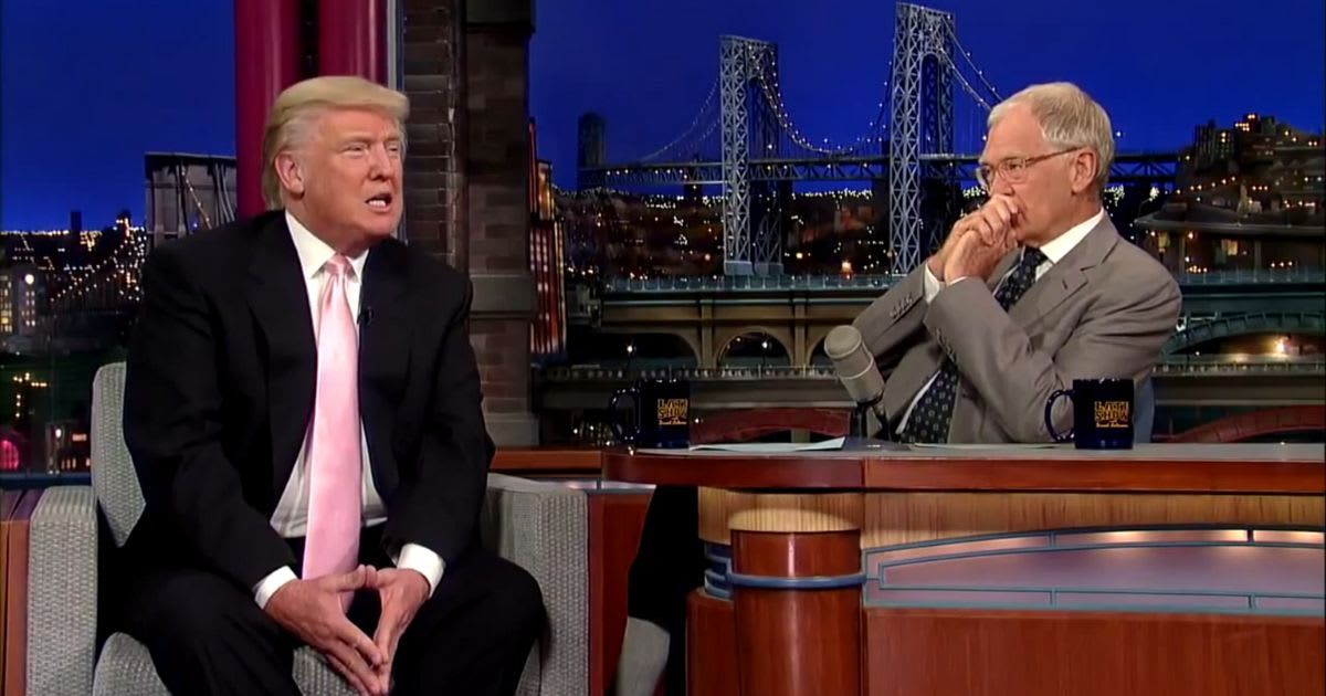 A screenshot of Donald Trump and David Letterman from 2014. (Cover Image Source: YouTube | Late Show With David Letterman)