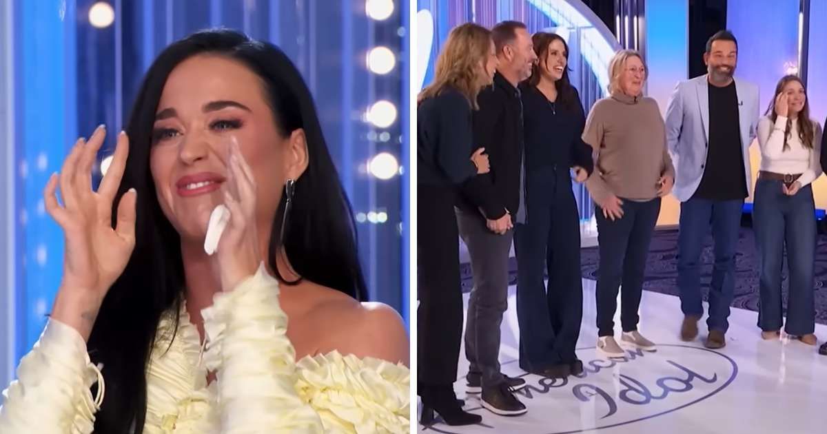 A screenshot of Katy Perry (L) and McKenna Breinholt and her family (R) from 'American Idol'  (Cover Image Source: YouTube | American Idol)