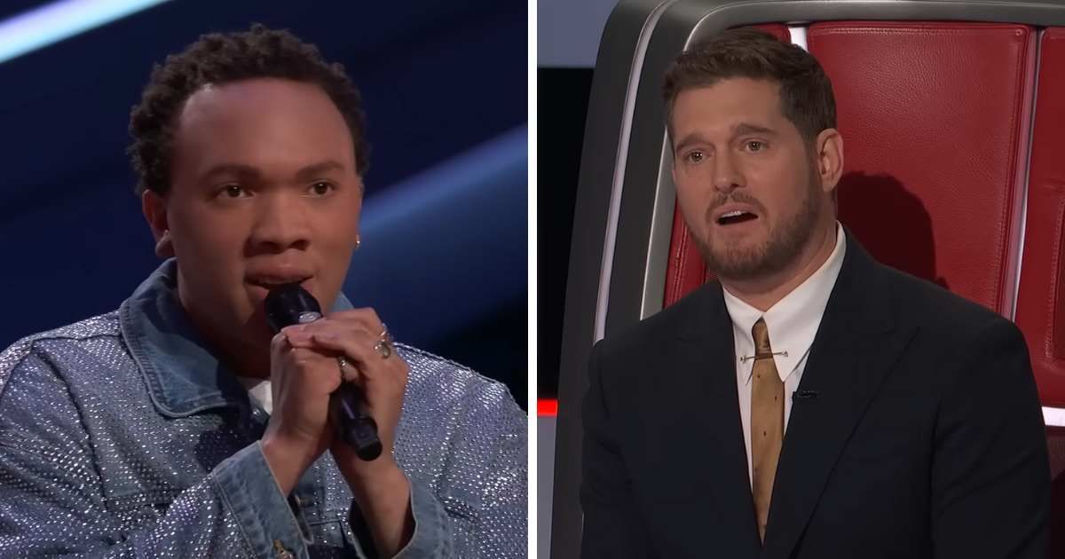 A screenshot of Bryson Battle and Michael Bublé from an episode of 'The Voice' Season 27 (Cover Image Source: YouTube | The Voice)