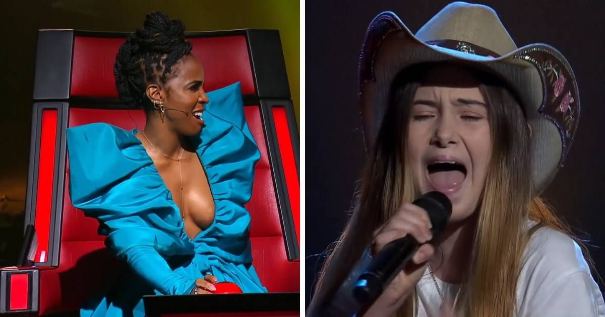 (L-R) Screenshot of Kelly Rowland and Emmagen Rain from 'The Voice' Australia blind auditions (Cover Image Source: YouTube | The Voice Australia)