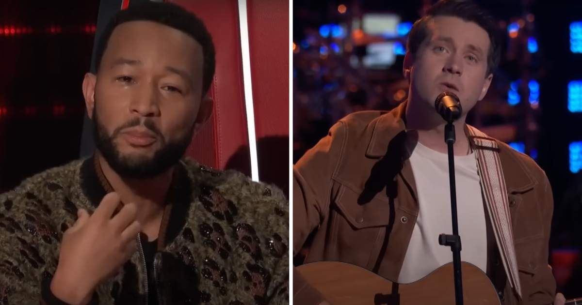 Screenshots of John Legend and Lennon VanderDoes from an episode of 'The Voice' (Cover Image Source: YouTube | The Voice)