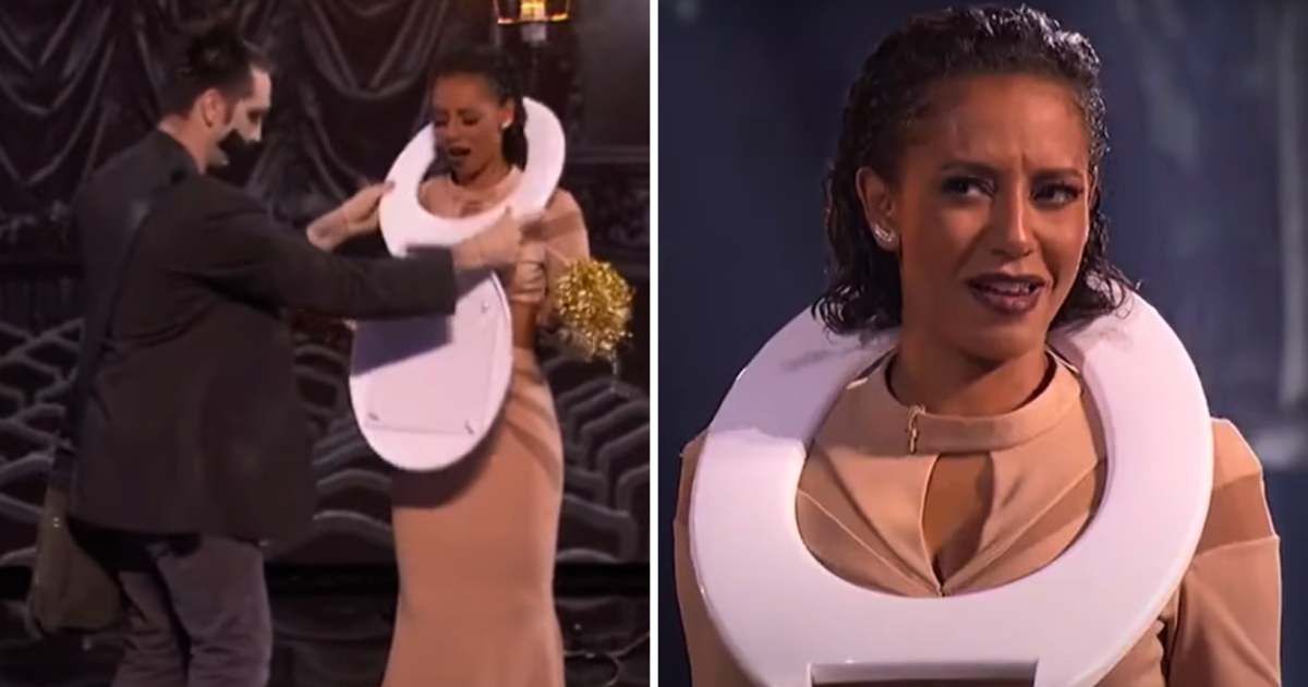(L-R) Screenshot of contestant Tape Face and Judge Mel B from 'Tape Face'; Screenshot of Mel B from ‘Tape Face'(Cover Image Source: (L-R) YouTube| from 'Tape Face')