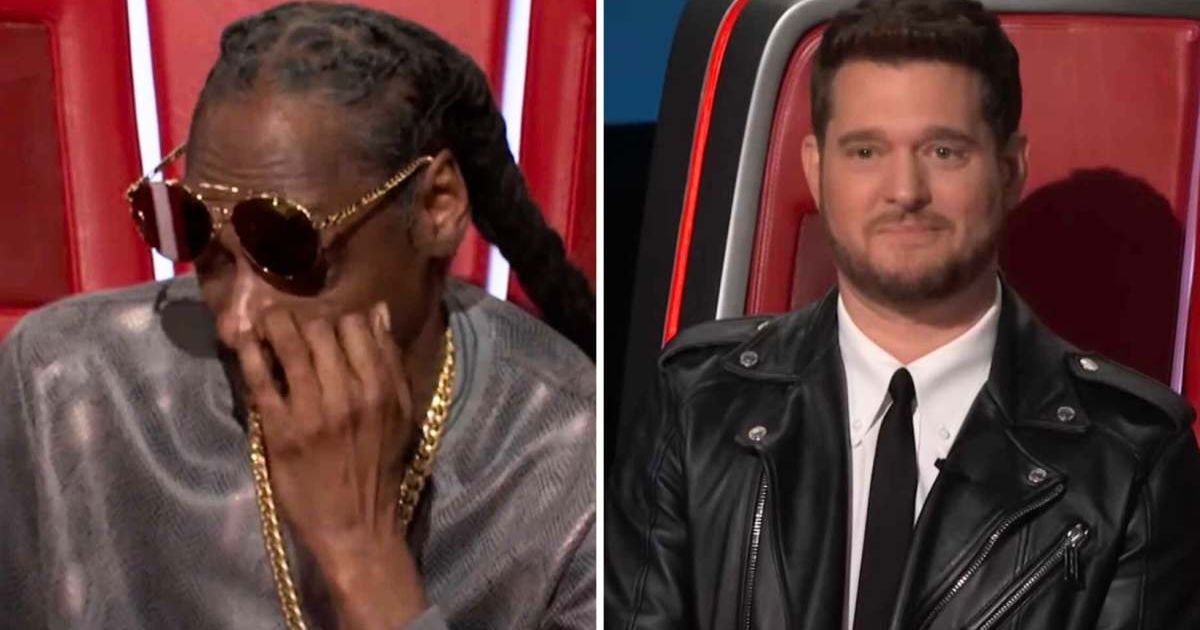 Screenshots of Snoop Dogg and (R) Michael Bublé from an episode of 'The Voice' (Cover Image Source: YouTube | The Voice )