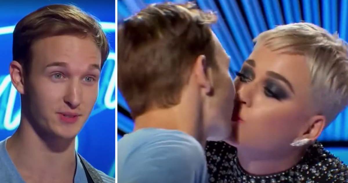 (L) Benjamin Glaze and (R) Katy Perry in screenshots from 'American Idol' 2018 audition episode (Cover Image Source: YouTube | American Idol)