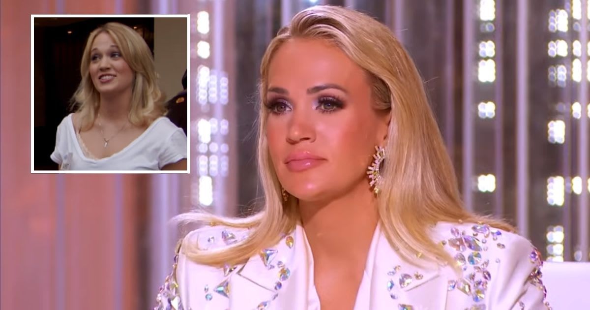 Screenshot of Carrie Underwood from an 'American Idol' 2025 auditions episode; (inset) Screenshot of Carrie Underwood from a 2005 'Idol' interview. (Cover Image Source: YouTube| American Idol; (inset) Instagram| @americanidol)