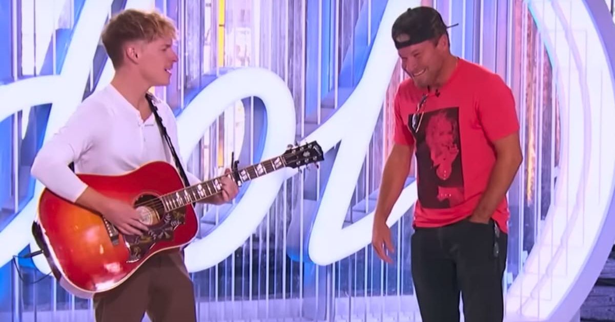 Screenshot of Baylee Littrell performing with his father and Backstreet Boys star Brian Littrell from 'American Idol' 2025 auditions episode (Cover Image Source: YouTube | American Idol)