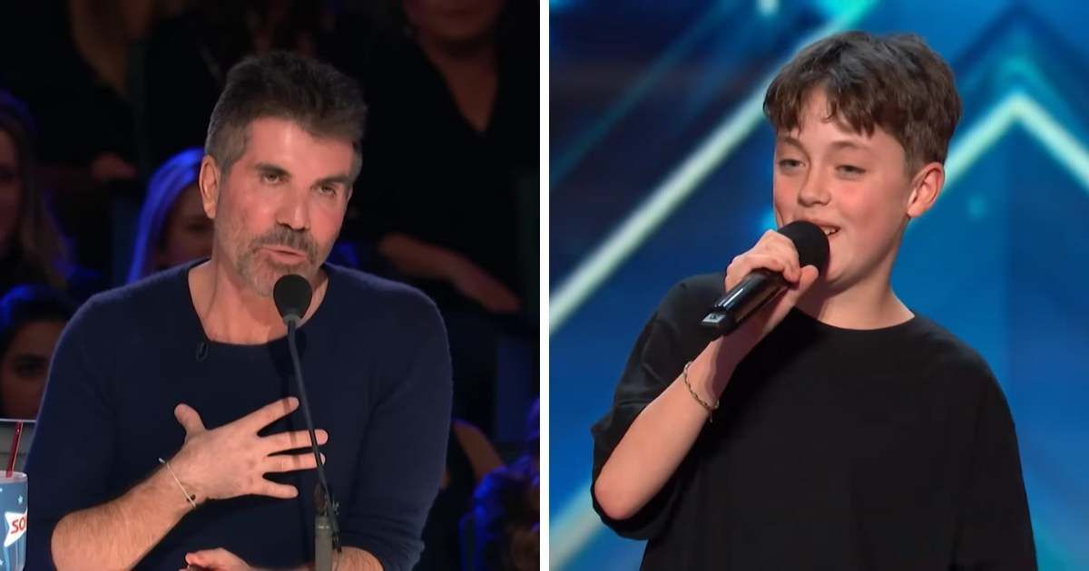 Screenshot of Simon Cowell and Alfie Andrew from an episode of 'AGT' (Cover Image Source: YouTube | Talent Recap)